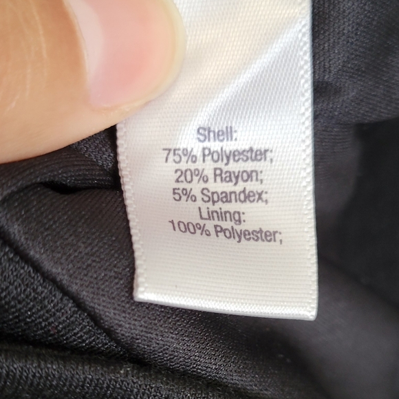 Jennifer Lopez Black Full Zip Up Front Midi Length Office Pencil Skirt - Picture 9 of 10